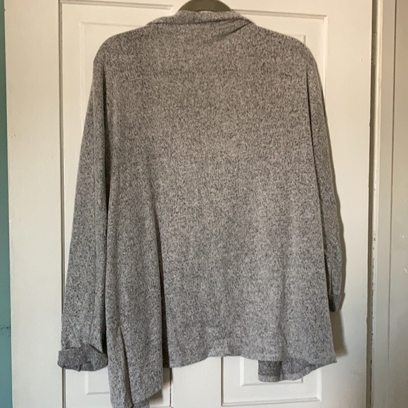 — Small Gray Amelia James Cardigan with Pockets - Picture 5 of 5